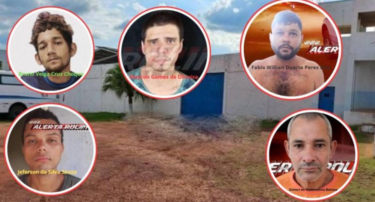 Cinco apenados não retornam após saída temporária em RO