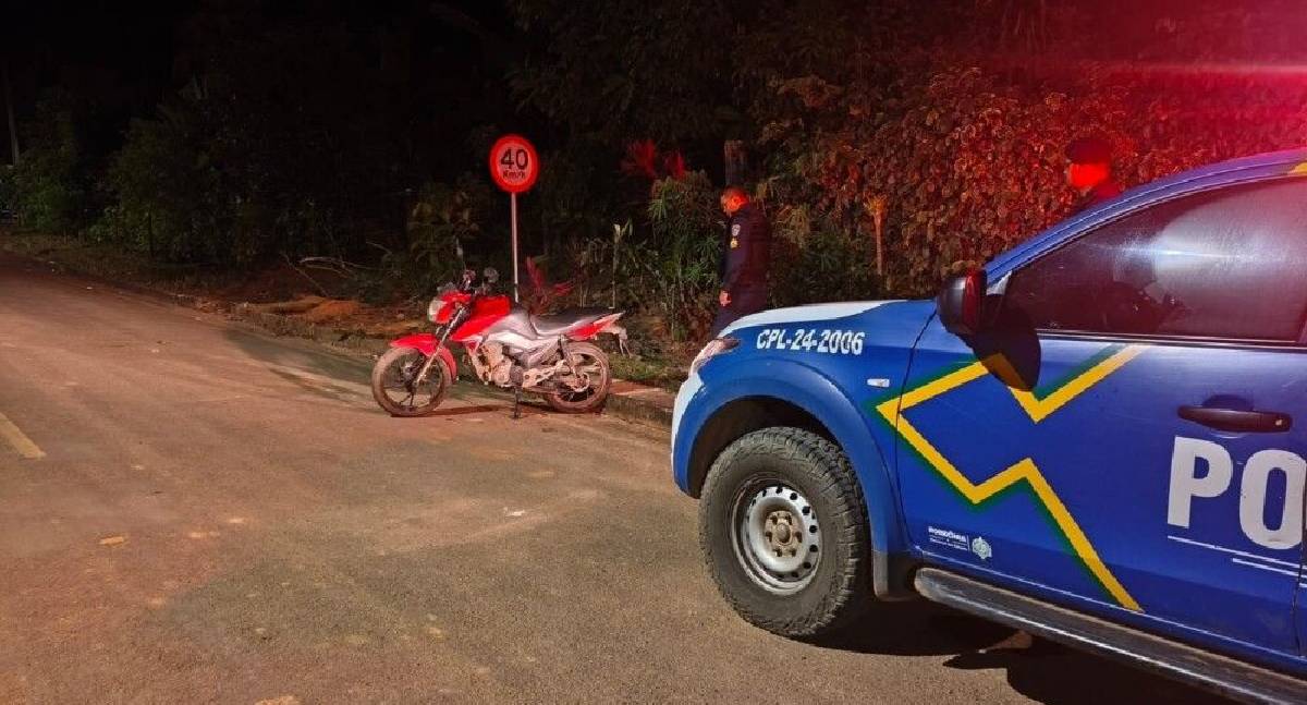 PM recupera motocicleta com restrição em Rondônia