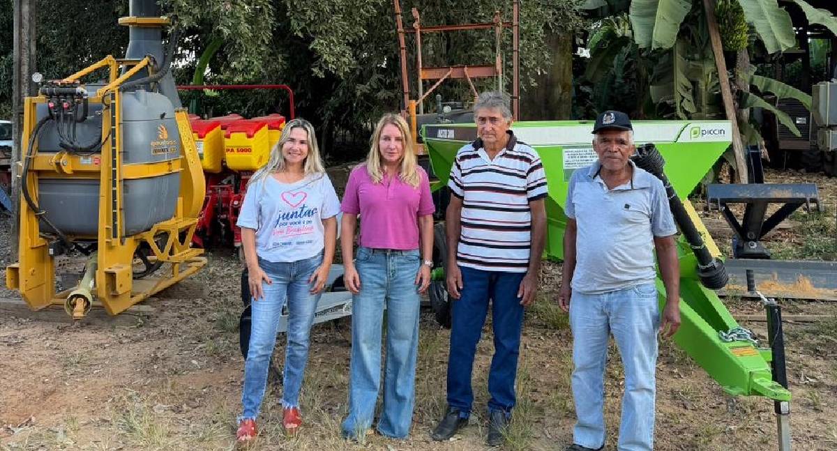 Ieda Chaves entrega trator e implementos agrícolas e reforça apoio à agricultura familiar em Nova Brasilândia