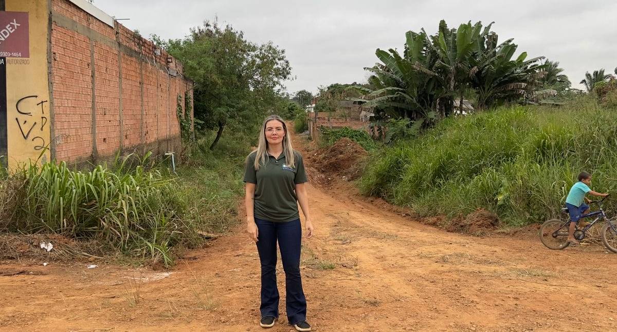 Sofia Andrade acompanha obras no Planalto II