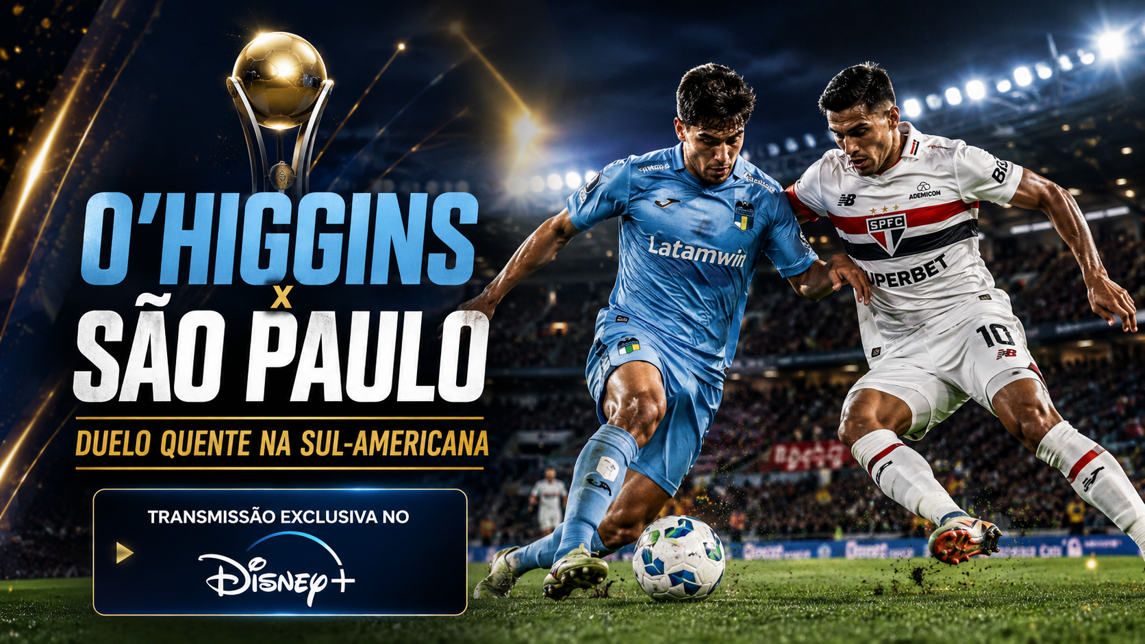 Onde assistir O’Higgins x São Paulo ao vivo hoje na Sul-Americana? (07)