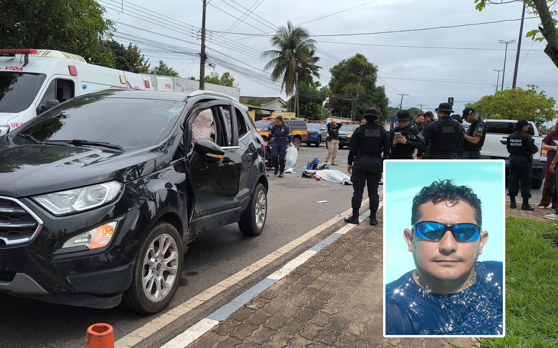 Servidor público morre após colisão entre carro e moto