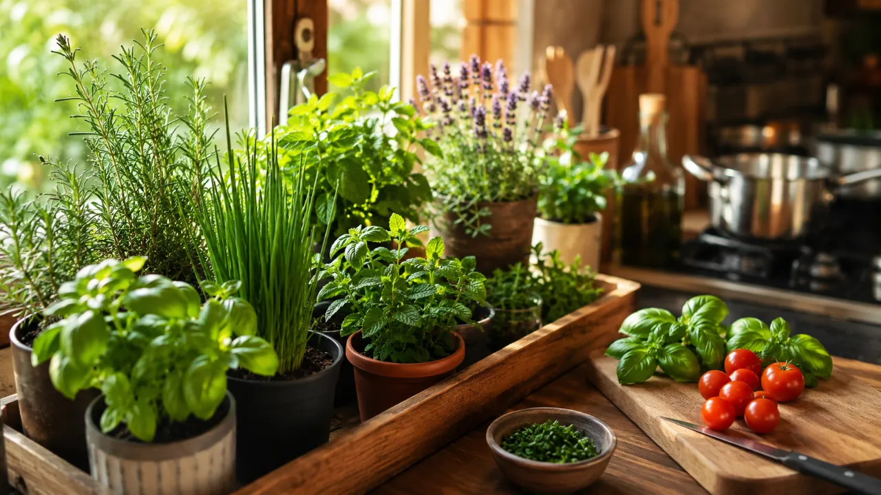 Sua cozinha ganha sensação de casa organizada com 6 plantas aromáticas que perfumam o ambiente e transformam cantos esquecidos em pontos de aconchego