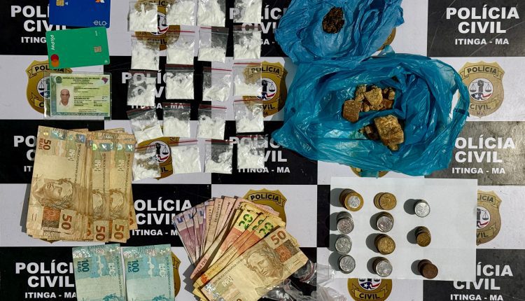 Homem é preso por tráfico de drogas em Itinga do Maranhão