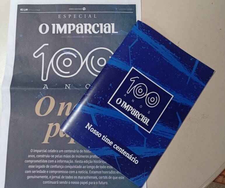 100 anos de O Imparcial: álbum de figurinhas celebra profissionais que construíram a história do jornal