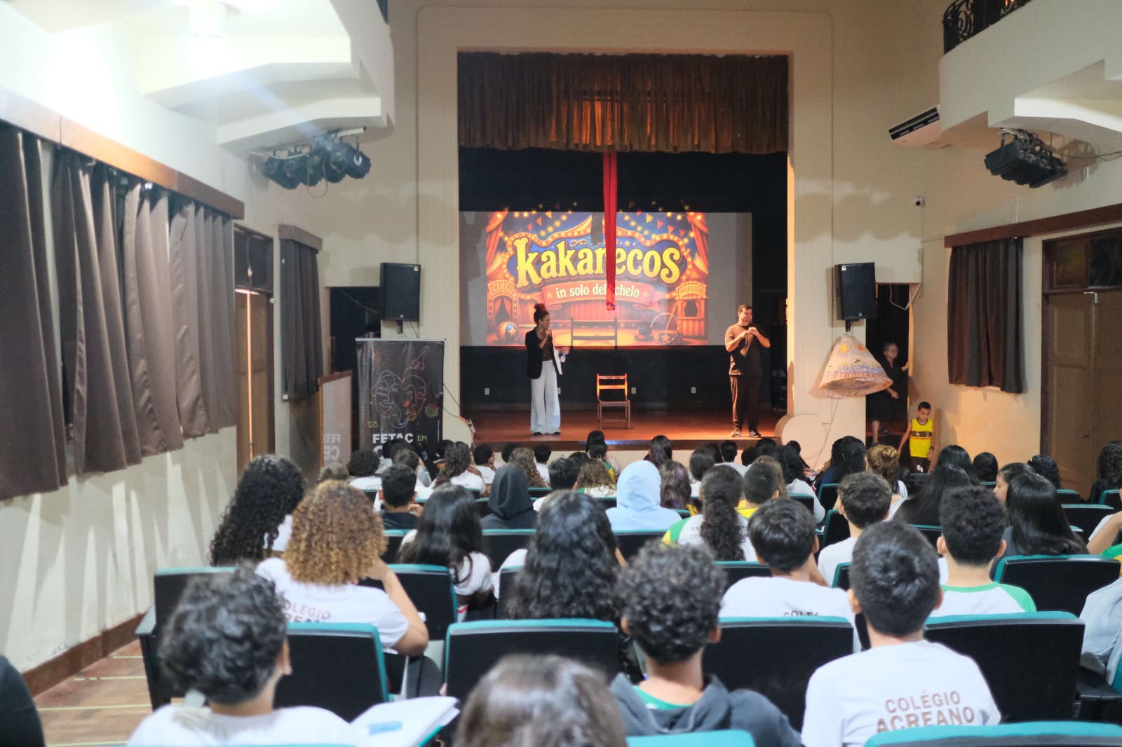 Fetac em Cena adia espetáculo em escola, mas mantém programação na quinta-feira; confira