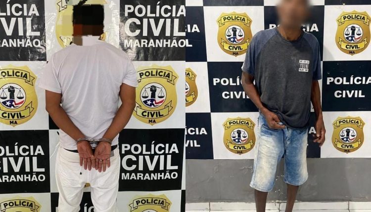 Homem que agrediu a mãe e idoso que ameaçou companheira são presos no interior do Maranhão
