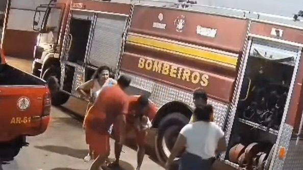 Pais pedem socorro e bebê engasgada é salva por bombeiros em Chapadinha