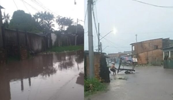 Temporal provoca alagamentos no Tapanã e moradores denunciam abandono em Belém
