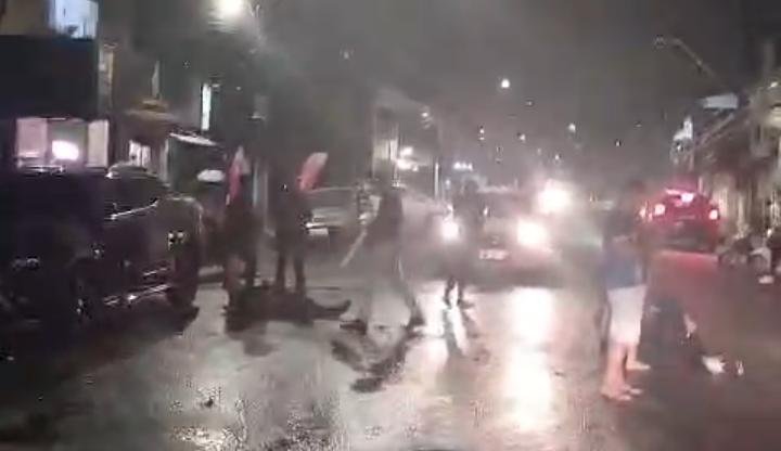 Acidente entre motociclista e pedestre deixa feridos na Avenida Dalva, em Belém