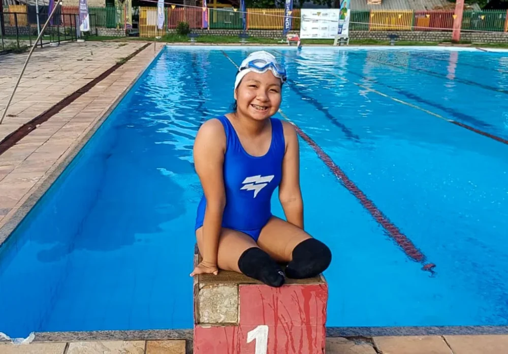 Jovem Yanomami estreia na natação paralímpica durante Meeting em Boa Vista