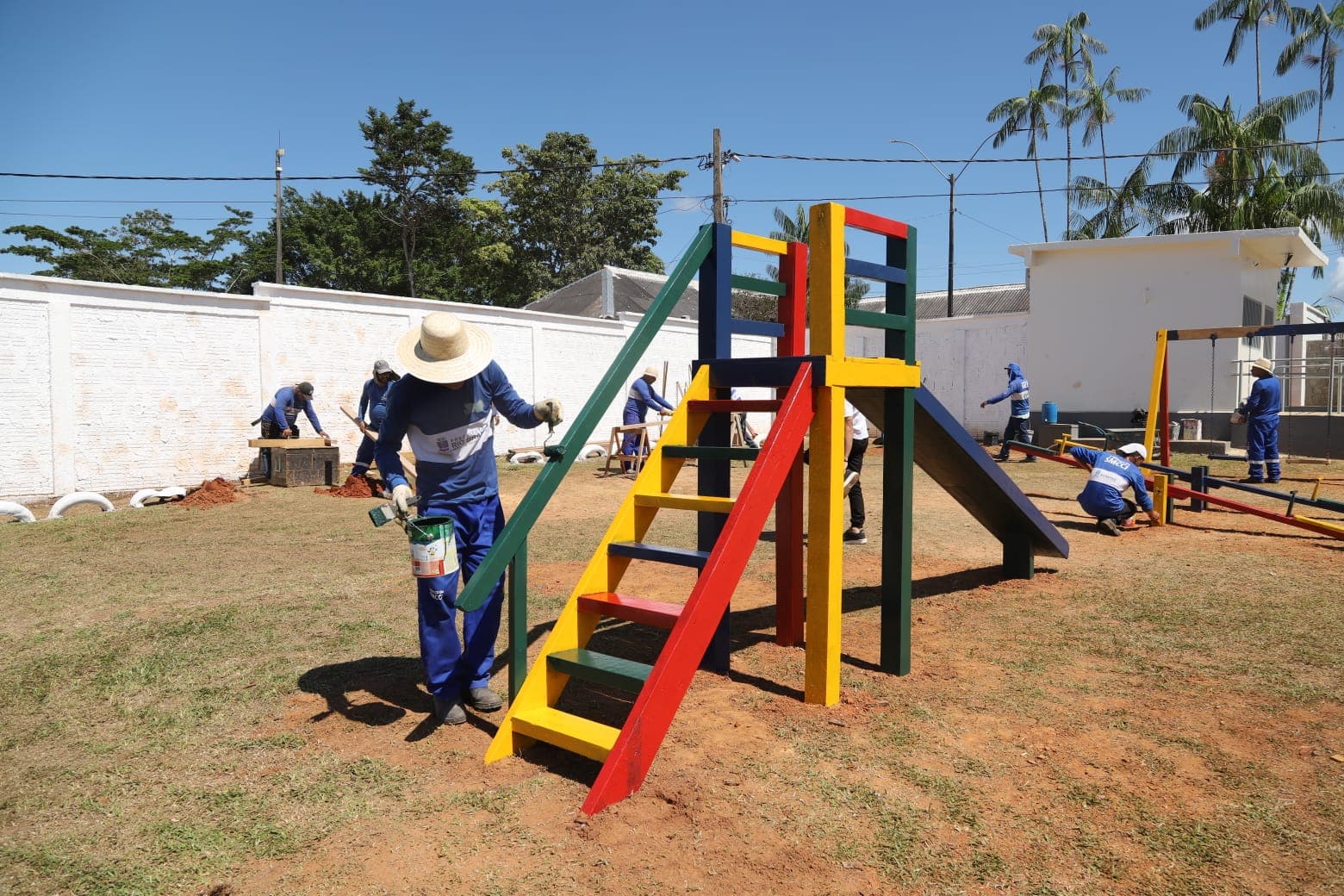 Prefeitura entrega parquinhos revitalizados no Educandário Santa Margarida em Rio Branco