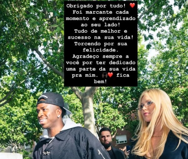 “Fica bem”: Vini Jr. se manifesta após fim do relacionamento com Virginia