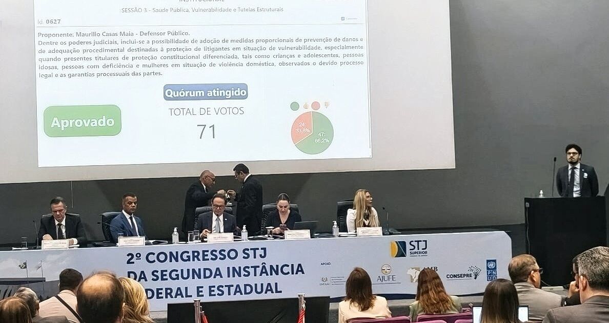 Defensores do AM defendem novas práticas judiciais em congresso do STJ