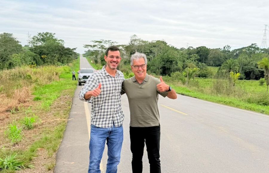 Dr. Thor Dantas e Jorge Viana se encontram na BR-364 e defendem reconstrução do Acre com diálogo e presença no interior