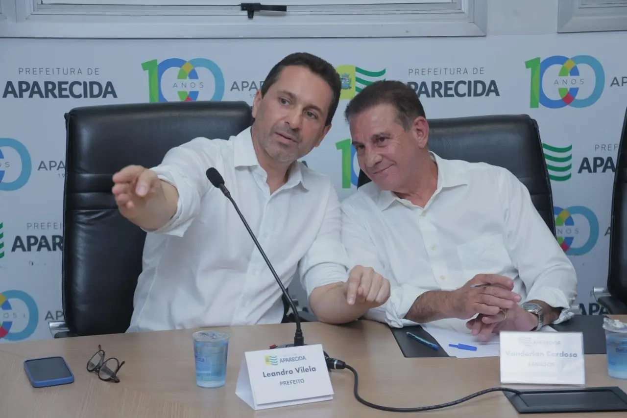 Leandro Vilela declara apoio à reeleição de Vanderlan e destaca ajuda do senador em obras para Aparecida