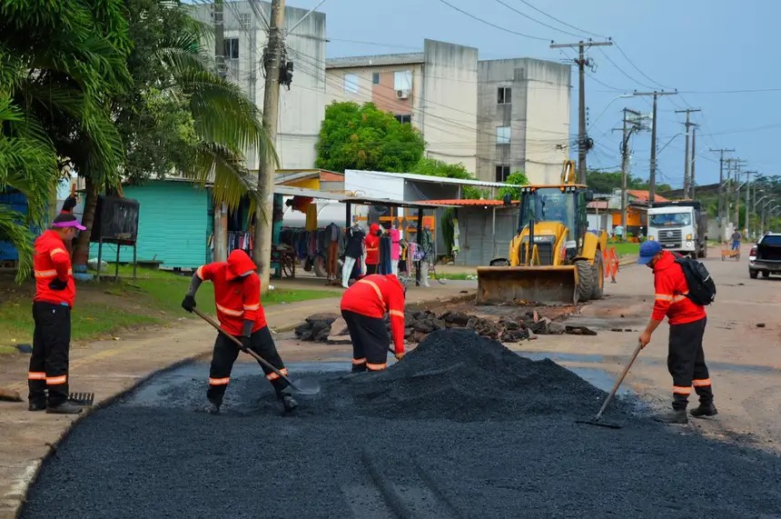 Governo do Amapá garante asfalto novo e recuperação de ruas no Habitacional Macapaba – Diário do Amapá