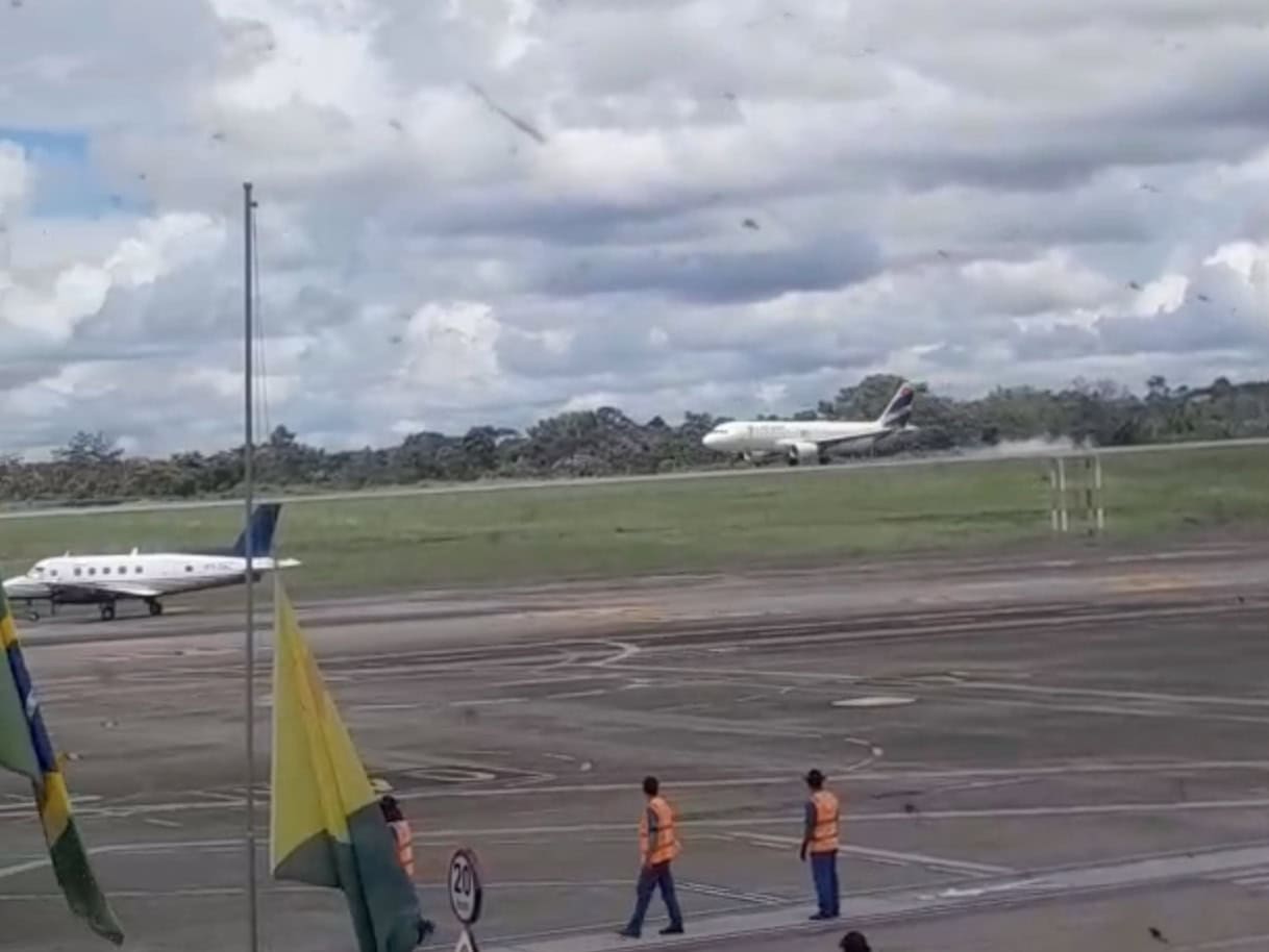 Avião da Latam arremete durante pouso em Rio Branco e chama atenção