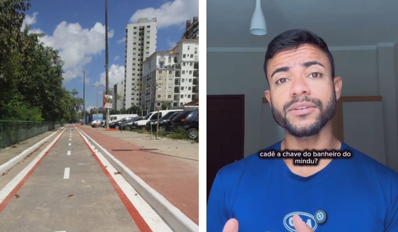 ‘Cadê a chave do banheiro do Mindu?’, questiona corredor em vídeo nas redes