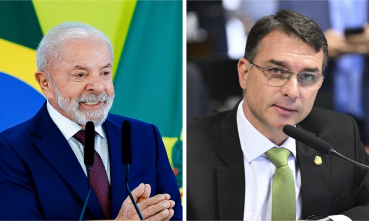Flávio Bolsonaro e Lula aparecem em empate técnico em simulação de 2º turno, aponta pesquisa Meio/Ideia