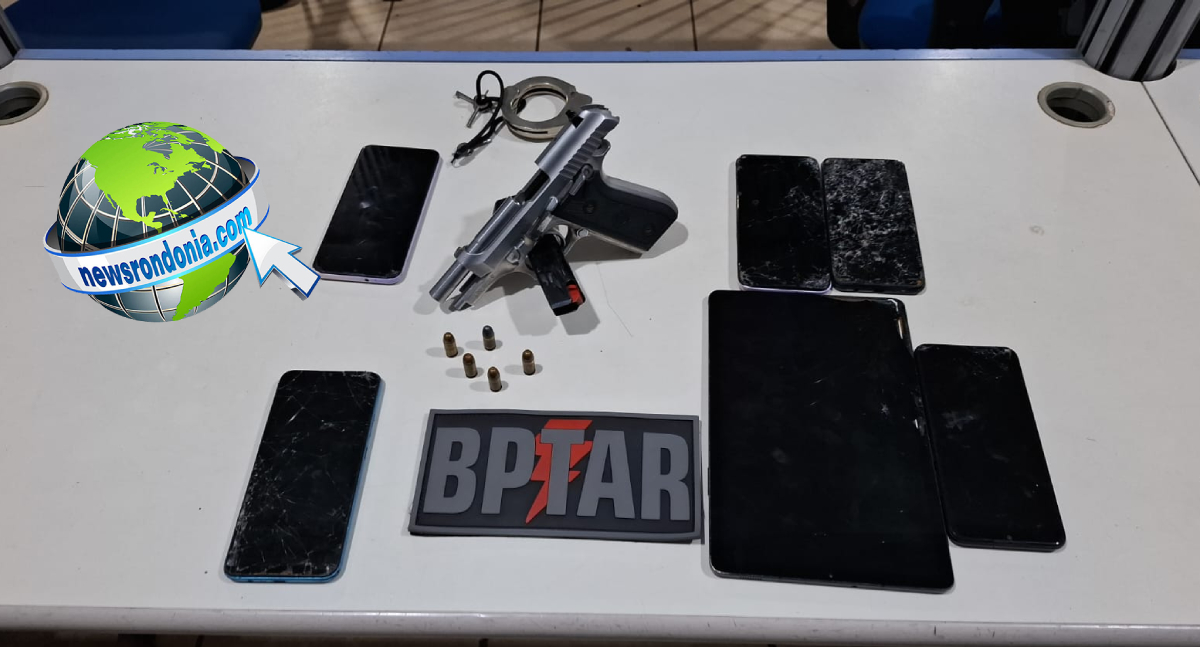 BPTAR prende jovem com pistola calibre .380 em carro de aplicativo na zona Leste