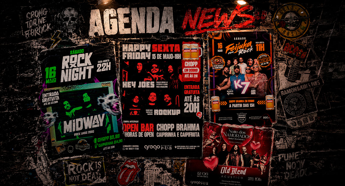 Agenda News: Happy Friday, Feijuka e Rock Night no Grego