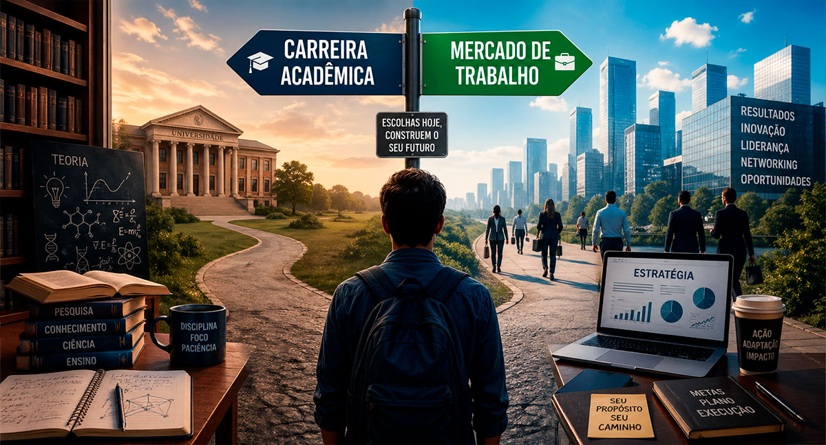 Carreira Acadêmica vs. Mercado de Trabalho