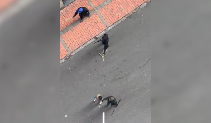 manifestantes usam crianças como escudos em protesto na Colômbia