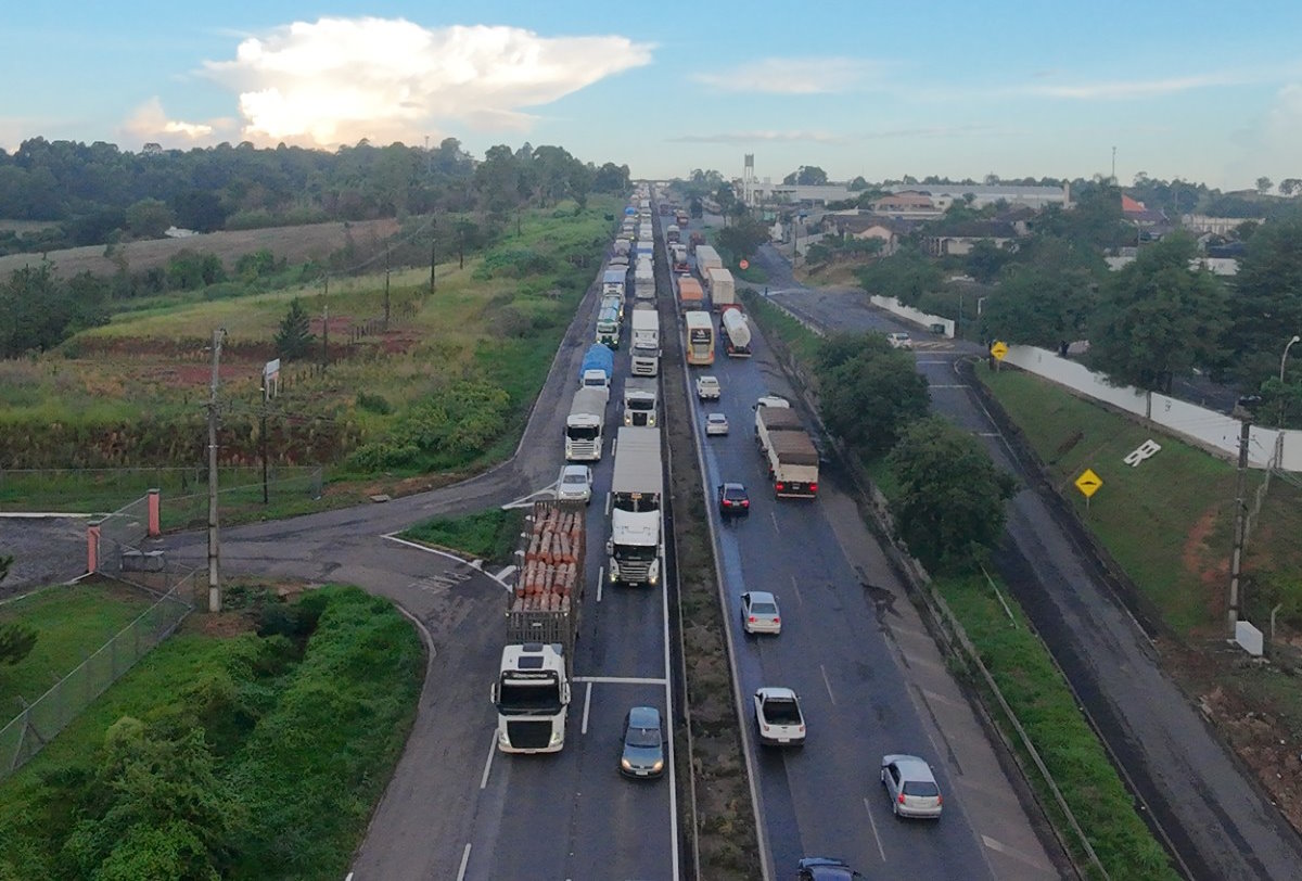 Novo contorno deve retirar mais de 7,5 mil caminhões do trecho urbano da BR-376 em Ponta Grossa