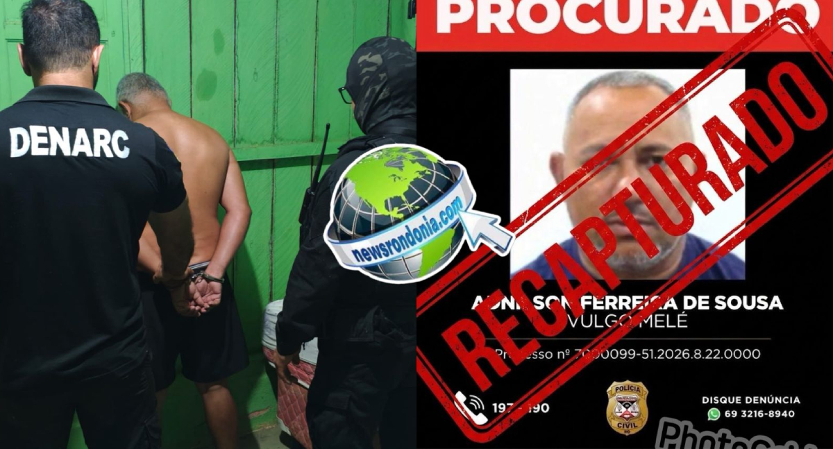 Denarc prende foragido por tráfico em propriedade rural na capital