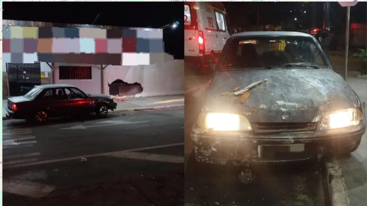 Motorista invade distribuidora e atropela adultos e criança em Aparecida; vídeo