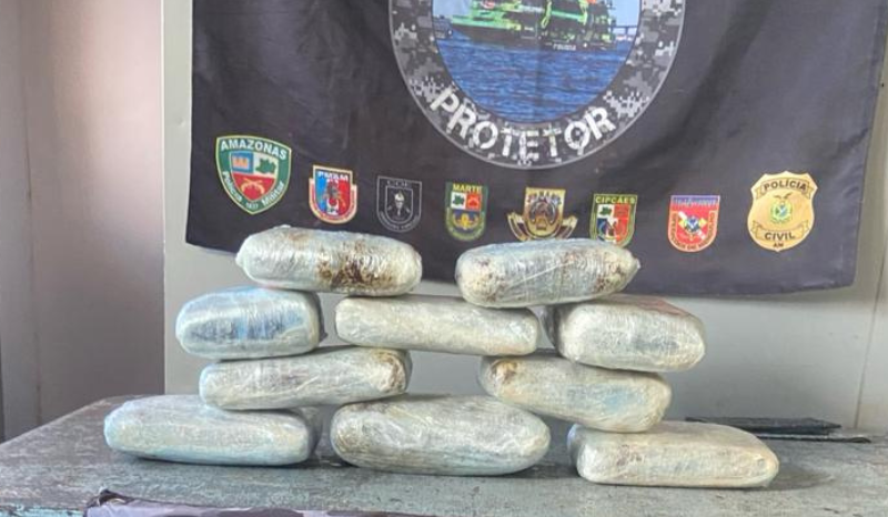 Maconha comuflada em caixa com peixes e açaí é apreendida no AM