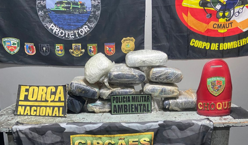 Mais de 11 quilos de maconha é achada em bagagem e mulher é presa no AM