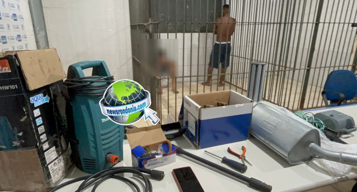 Dupla é presa com objetos furtados de loja na zona Leste