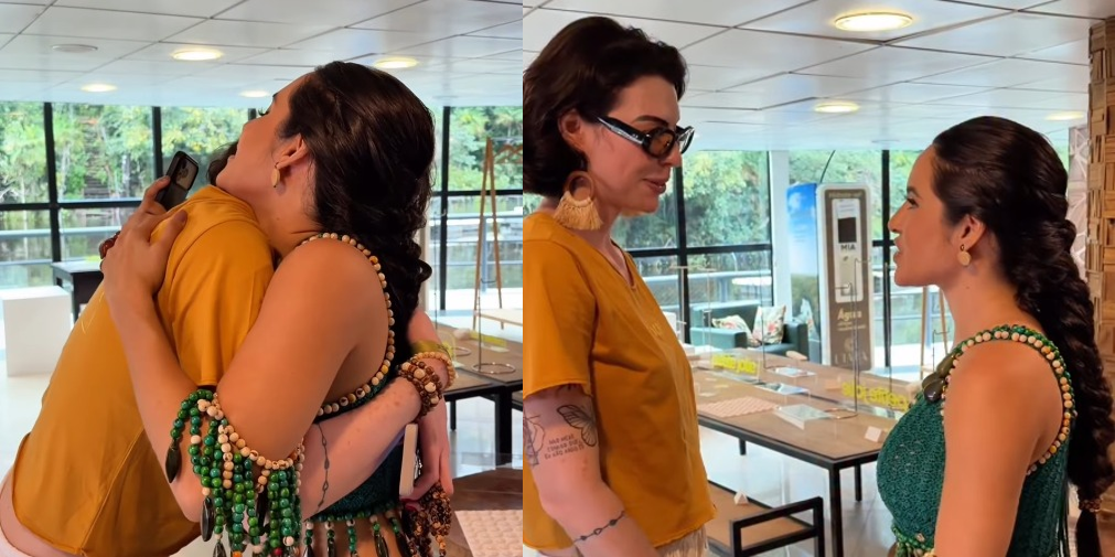 Influencer acreana Maxine Silva reencontra Isabelle Nogueira