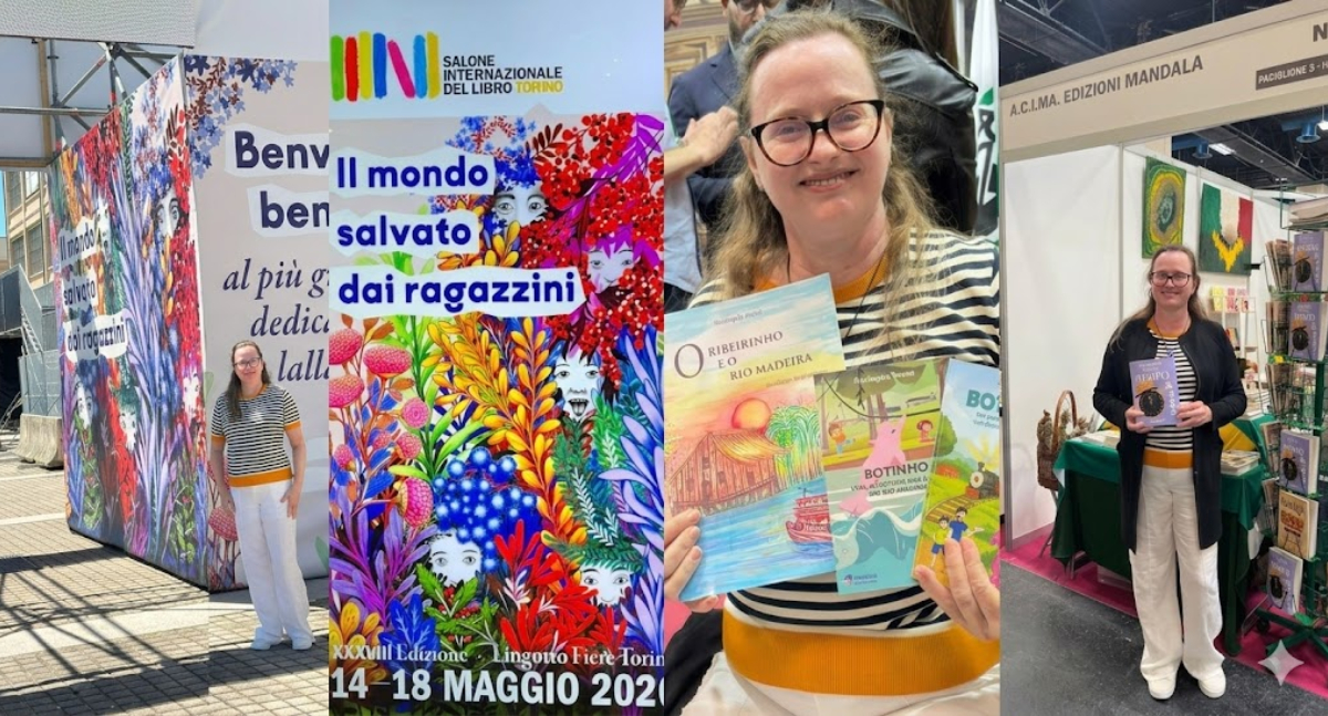 Escritora representa a literatura de Rondônia no Salão Internacional do Livro de Turim