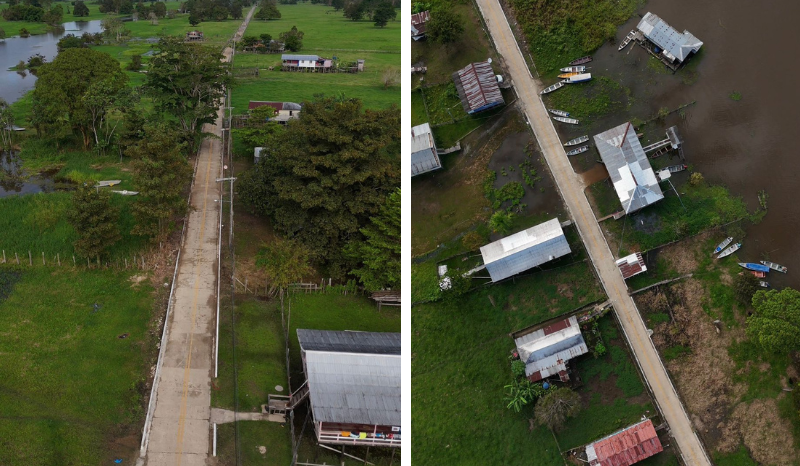 Estrada do Cambixe é pavimentada no Careiro com apoio de Eduardo Braga