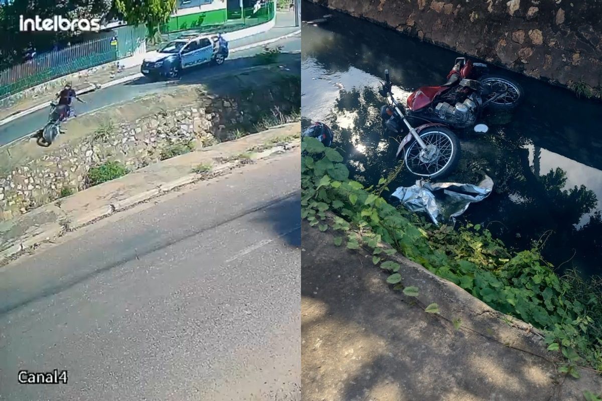Motociclista despenca em córrego durante fuga em Cuiabá; veja …