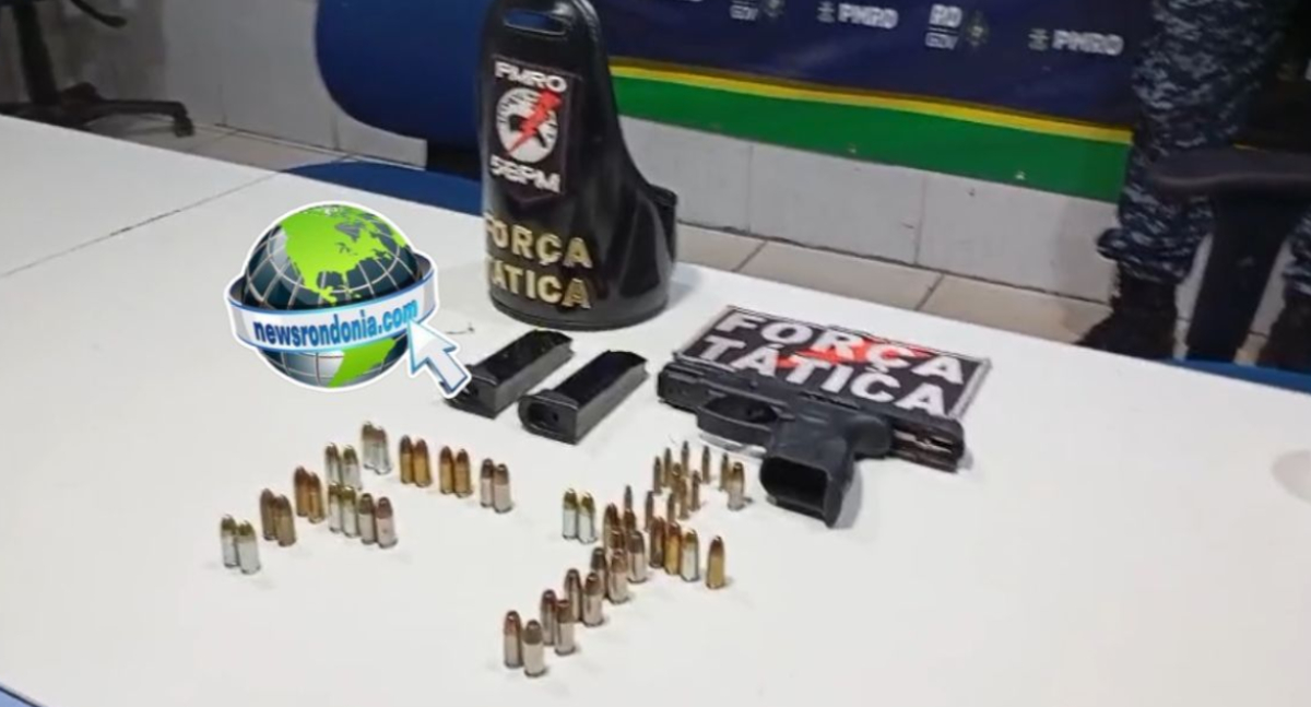 Força Tática prende homem com pistola furtada na zona leste de Porto Velho