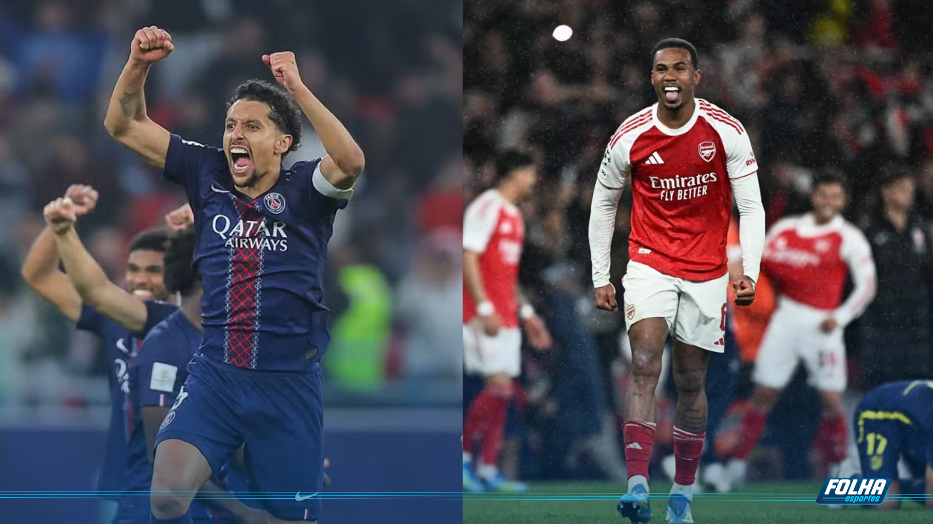 Champions League terá seis brasileiros na final inédita entre Arsenal e PSG