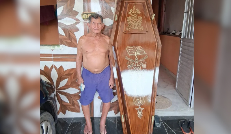 Idoso de 84 anos compra o próprio caixão para poupar despesas da família