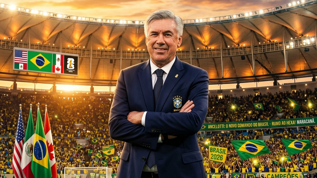Ancelotti renova com a CBF até 2030: O plano de longo prazo para o hexa e a Copa de 2030