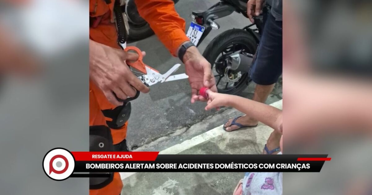 Bombeiros alertam sobre acidentes domésticos com crianças