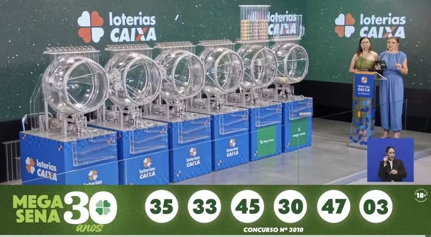 Mega-Sena de R$ 336 milhões tem duas apostas vencedoras