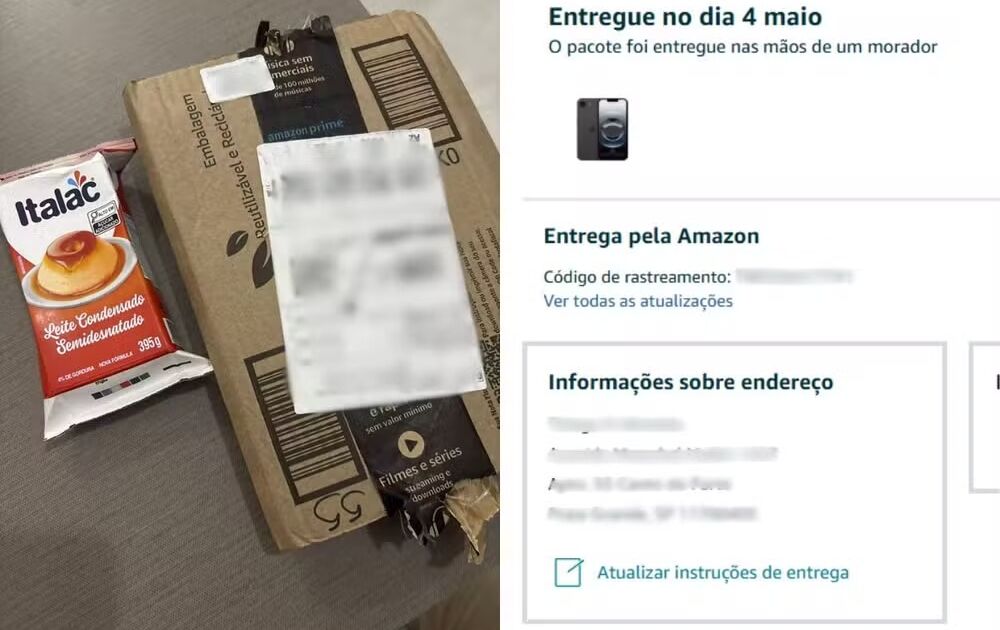 jovem recebe leite condensado no lugar de iPhone