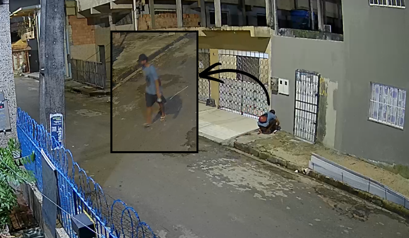 criminoso furta hidrômetro na comunidade da Sharp em Manaus