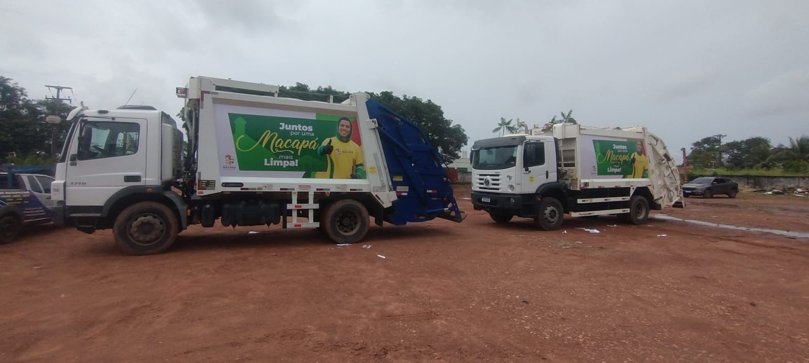 Prefeitura de Macapá reforça coleta de lixo com a chegada de dois novos caminhões compactadores – Diário do Amapá