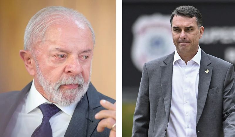 Lula e Flávio Bolsonaro aparecem tecnicamente empatados no 1º e 2º turno