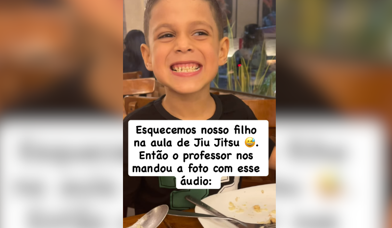 menino ‘pune’ pai com 100 flexões após ser esquecido no jiu-jitsu