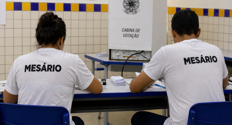 Inscrições para mesários voluntários nas Eleições 2026 estão abertas
